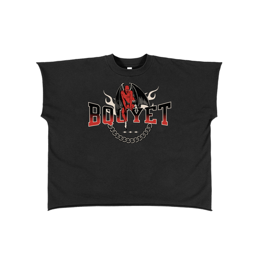 Raw Edge Boxy Non-Shrink T-Shirt