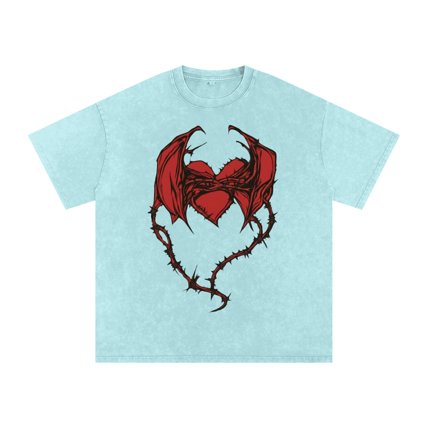 Snow Washed Oversized Cotton T-Shirt